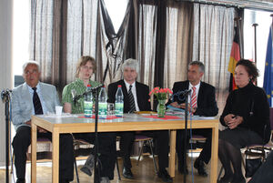 Schramm; Müller (Güne); Selle (CDU); Lemme (SPD); Jochimsen (LINKE)