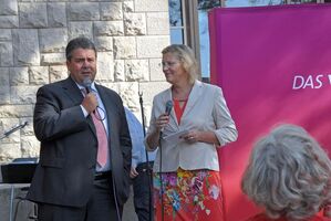 Gute Veranstaltung: Über 100 Menschen sind gekommen, um Sigmar Gabriel zu sehen.