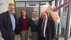 v.l. Michael Wolf, Katarina Barley, Katharina Schenk und Frank Rosenfeld (Foto Thomas Jäschke)