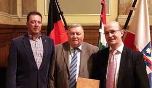 Beigeordneter Carsten Helbig, Dr. Karl-Heinz Kühn und Roman Pilz