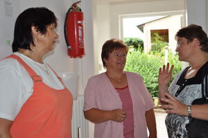 im Gespräch mit der Leitung des Hauses