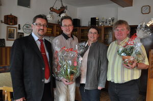 stellv. SPD-Kreisvors. SOK Frank Schulze, Hans-Jörg Vollprecht, Regine Kanis, ehem. OV-Vors. Remptendorf Kai Vöcking