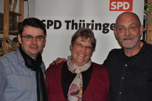 von li.: Michael Gauer, Regine Kanis, Hans-Peter Perschke Kreisvors.