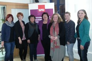 v.l.n.r. Annika Gruner, Irene Schlotter, Birgit Schuster, Heidrun Sachse, Dorothea Marx, Sandy Kirchner, Daniela Gruber