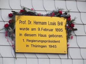Gedenktafel an Hermann Brill