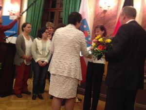 Übergabe des Thüringer Integrationspreises an den Kindergarten "Kinderland" Bad Lobenstein in Erfurt