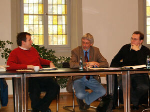 von l. n. r. Hendrik Amm, Thomas Voß, Robert Conrad