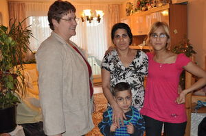 Zu Gast bei einer Familie in der Gemeinschaftunterkunft Weimar