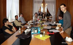 Der neue Juso Vorstand bei der Arbeit