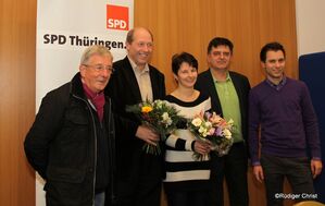 Jürgen Holland-Nell (Bild Mitte) will für die SPD in den Thüringer Landtag