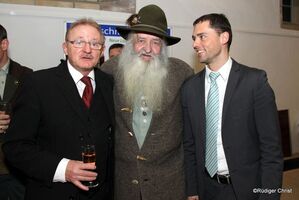 V.l.:Hans Joachim Ziegler, „Karschtin“ alias Horst Liebetrau (Darsteller des Ruhlaer Schmiedes) und Michael Klostermann