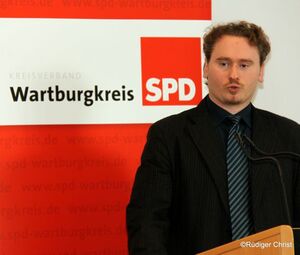 Christian Gesang bei seiner vielbeachteten Vorstellungsrede