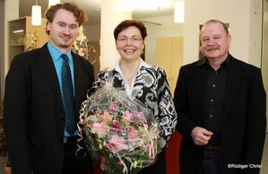 SPD Landratskandidat Christian Gesang mit Heike Taubert und Ernst Kranz