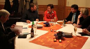 Heike Taubert beim Arbeitstreffen mit dem OV Vorstnand in Bad Salzungen am 18.11.2011