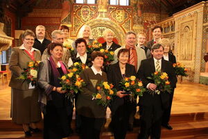 Die Preisträger der Thüringer Rose 2010 mit Heike Taubert