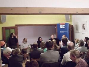 Diskussionsrunde in der Offenen Arbeit, Erfurt