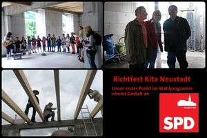 Richtfest der Kita in der Greizer Neustadt