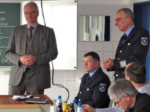 Gesprächsrunde bei der Berufsfeuerwehr Eisenach