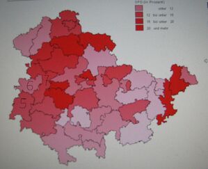 Verteilung der SPD-Wahlkreistimmen
