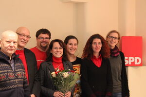 v.l.: Bernd Wolak, Ingo Menke, Maik Gerstner, Melanie Siebelist, Susann Grötsch, Antje Pelzel, Karina Beckhaus