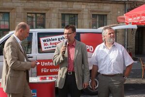 Wolfgang Tiefensee, Dr. Hartmut Schubert und Wilfried Präger (v.l.n.r.)