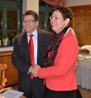 Rolf Baumann (MdL) und Heike Taubert Spitzenkandidatin der Thüringer SPD