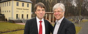 Albrecht Schröter und Norbert Vornehm (v.l.) Foto: Sylvia Eigenrauch/OTZ