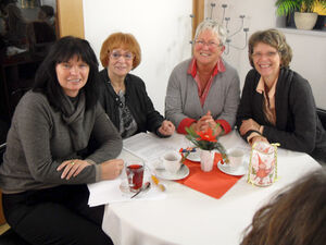 Conny Kraffzick, Heidi Görg, WaltraudWerner, Simone Panse als Delegierte der Kyffhäuser-ASF