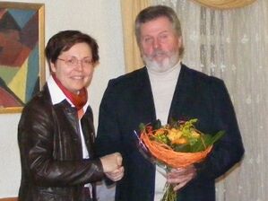 MdL Heike Taubert mit Wilfried Präger