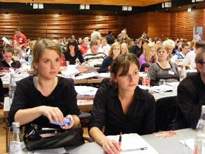 Bundesvorsitzende Franziska Drohsel (li.) und Stellvertreterin Sonja Pellin (re.)