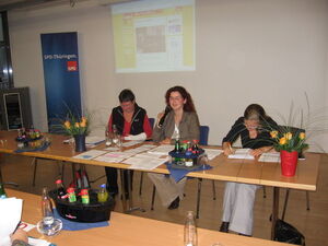Brigitta Haaré, Antje Ehrlich-Strathausen, Dr. Conny Klisch (v.l.)