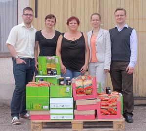 Abgebildet sind v.l.n.r.: Sven Schrade, Tanja Thoß, Giselda Schädlich, Melanie Siebelist, Thomas Liehr